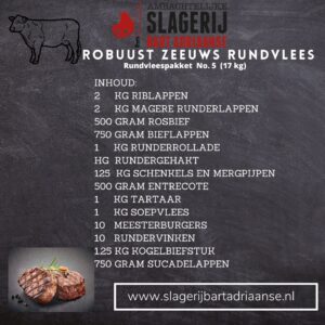 Rundvleespakket 5 17kg
