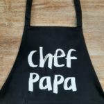 Schort chef papa zwart