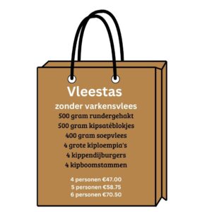 Vleestas zonder varkensvlees