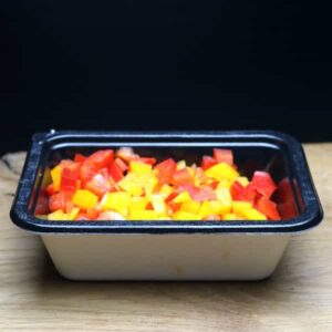 Gesneden paprika's 100 gram
