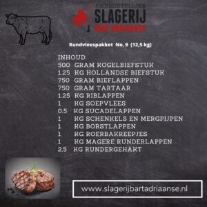 Rundvleespakket 9 12,5kg